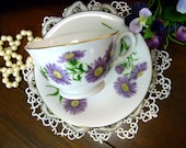 Avon Cup and Saucer - Bone China September Aster  9800