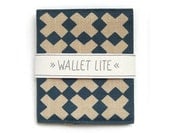 Small Light Billfold Wallet - handscreen printed wallet - Wallet Lite