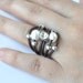 leather and pearl ring style