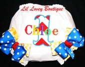 Personalized "CIRCUS FUN" BLOOMERS..... Personalized Custom Diaper Cover For Toddler or Baby Girl