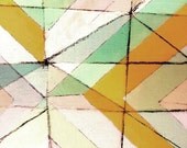 pale color art, graphic art, pastel art - contemporary, danish, retro print, abstract painting- abstract art
