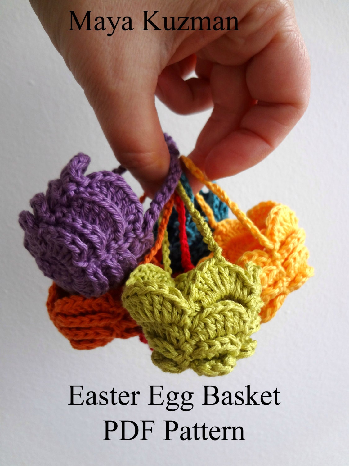 Easter Egg Crocheted Basket -  egg cozy - PDF Pattern - photo tutorial, sell what you make - sewella