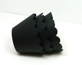Black Cupcake Wrappers Set of 12