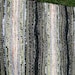 Handwoven rag rug - 2.13' x 3.70'  ,dark green, light green, white, rust accents stripes , ready for sale