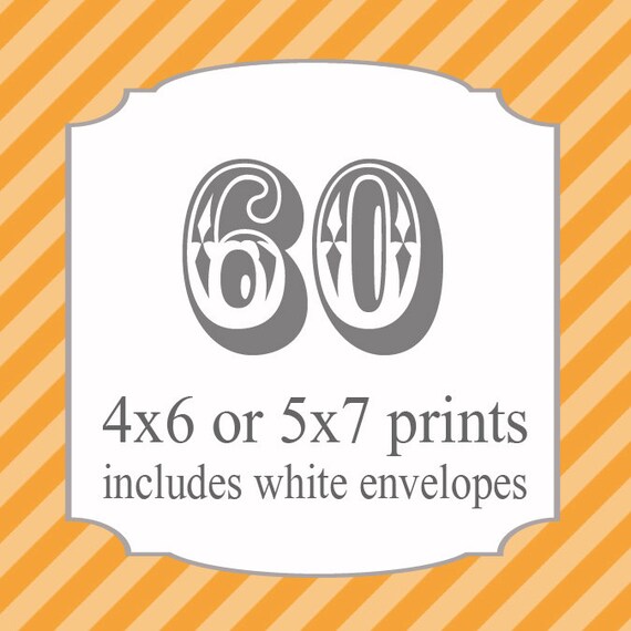60 Printed Invitations (includes white envelopes ) Il_570xn
