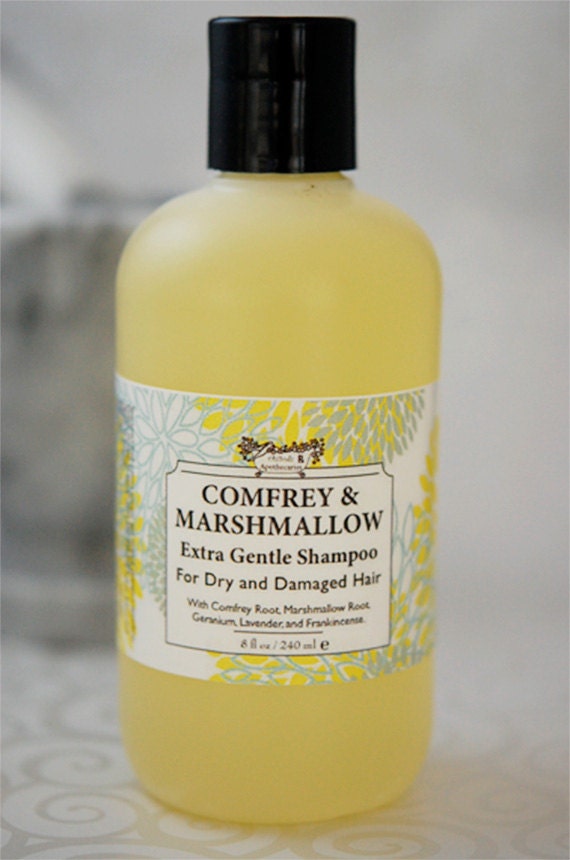 Natural Comfrey Shampoo- for Oily Hair & Scalp - Liquid Castile Shampoo - Crisp Clean Fragrance