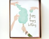 Cotton Candy Birthday Card 10pcs