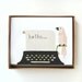 Typewriter Hello Card 10pcs