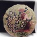 Rare Stratton Compact- Lady Arrayed In A Peacock Dress Playing a Harp- circa 1960- DR79