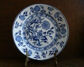 Vintage Dutch Small Blue Onion Plate