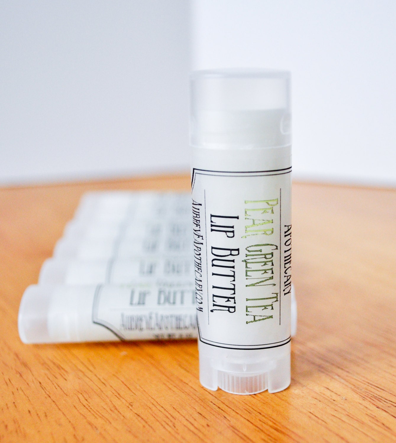 Pear Green Tea  Lip Balm - Chapstick - Lip Butter