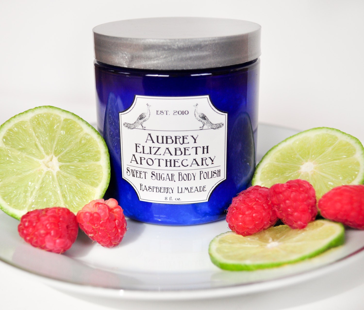 Raspberry Limeade Sugar Scrub - 8 fl oz Jar - Body Polish