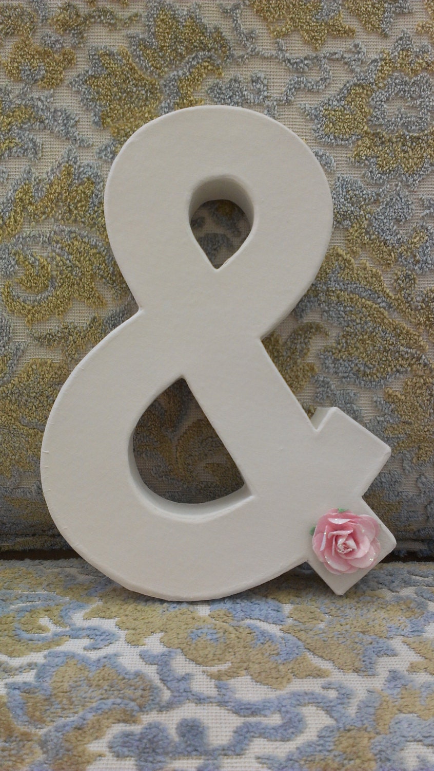Custom order for Brittany Ampersand sign - Photography Prop - Wedding Decor - Home Decor - & Sign - Customized