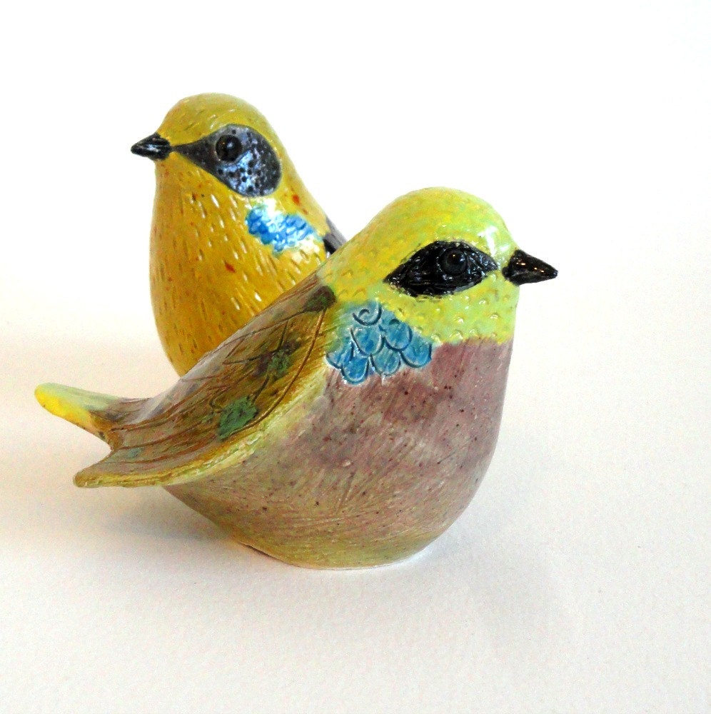 clay lovebirds