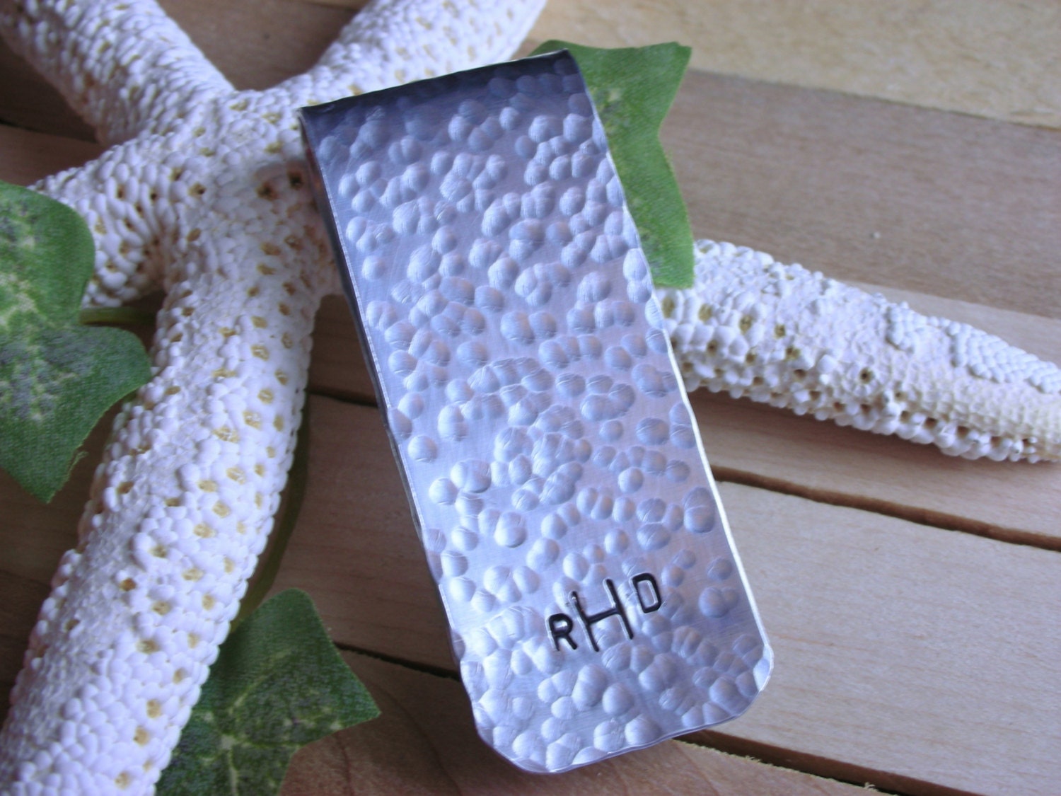 Money Clip -Handhammered Monogrammed-Perfect Gift for Fathers Day-Men's Personalized Money Clip-Groomsmen Gift-Moneyclip for Dad