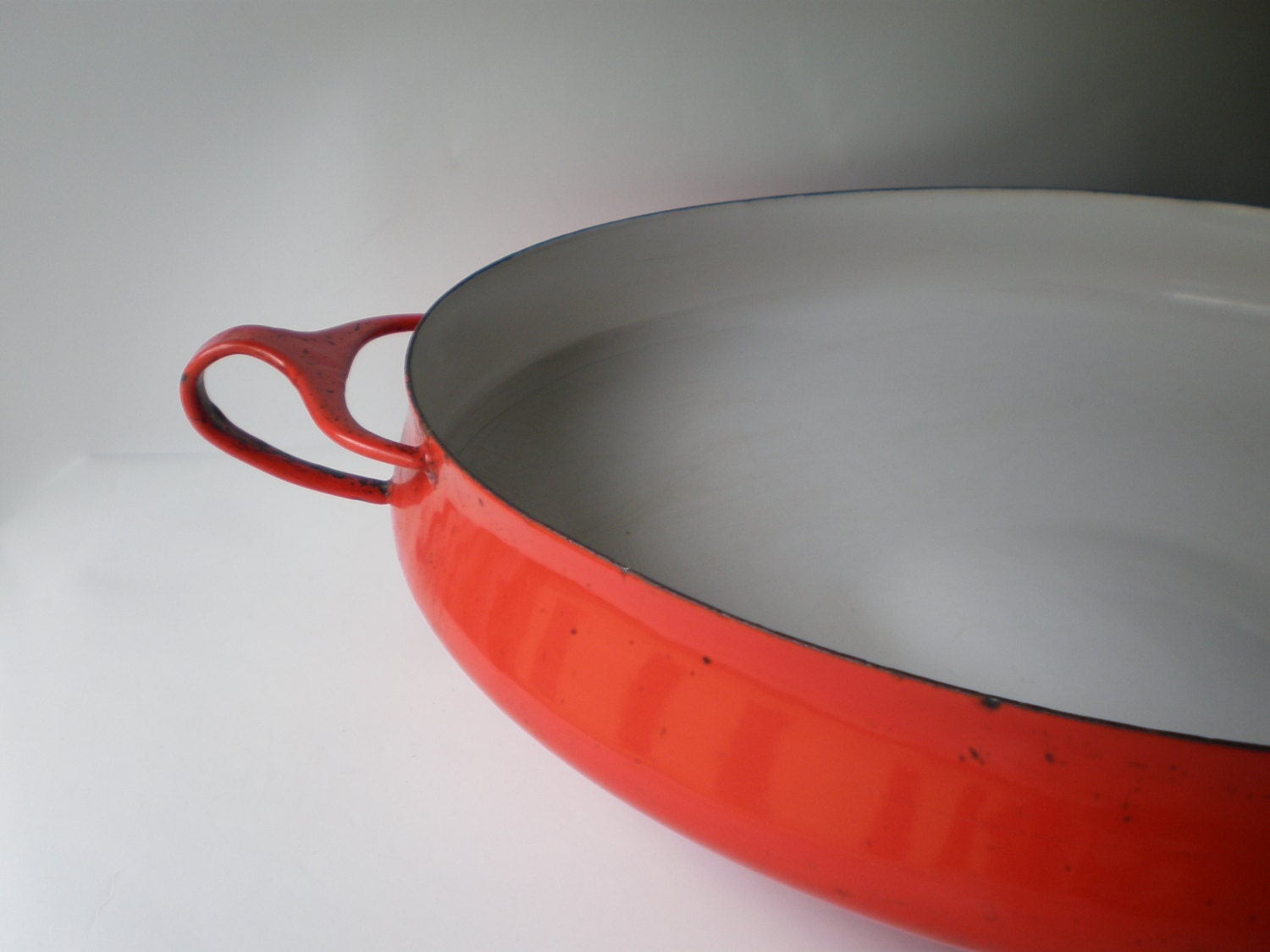 Dansk Red Enamel Extra Large 13" Paella Pan