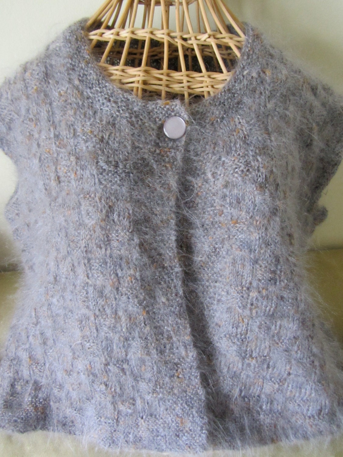 Mohair  Hand Knitted Sweater Vest