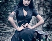 xs/s MATTE Black PVC Neck Bow from Artifice Clothing (photoshoot sample ready to ship)