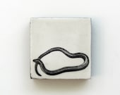 Original encaustic painting - Serpent I