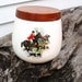 Tobacco Humidor Hunting Scenes Pottery Jar with Lid English Fox Hunting Horses Dogs Red  Brown Black