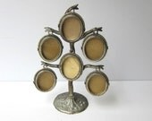 Vintage Mid century japanese antimony family photo tree stand