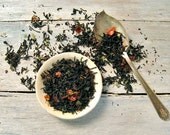 Pomegranate Rosehip Black Tea, Luxury Loose Leaf Tea Blend by ArtfulTea, 4 oz. Tin, Sweet, Fruity Flavor, Healthy Spring Tea