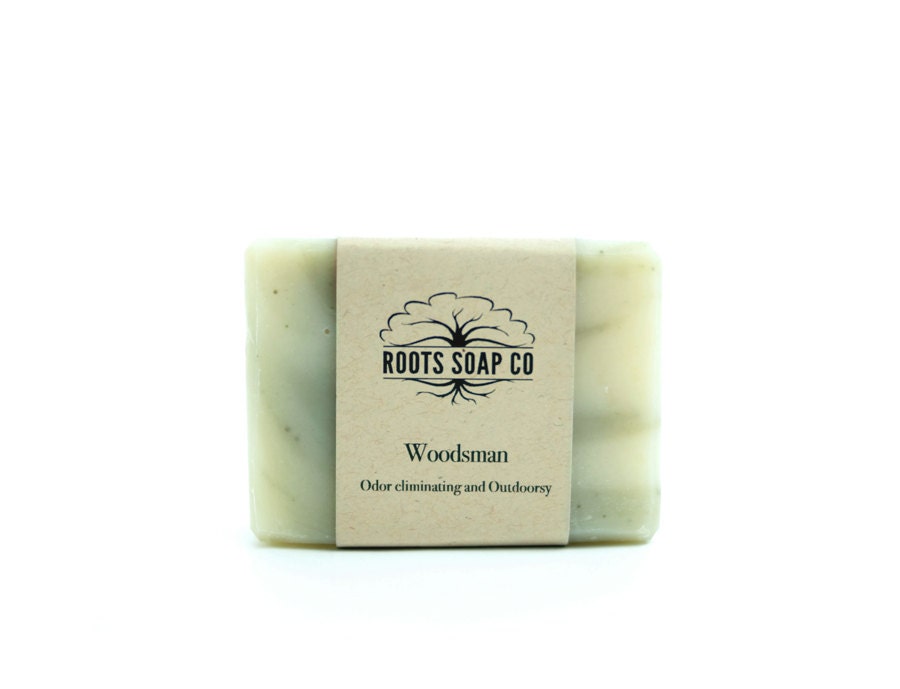 Woodsman Soap for Men / Cold Process Soap, Deodorizing Soap