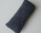 Felted Charcoal Gray Wool Catnip Kick Stick Cat Toy