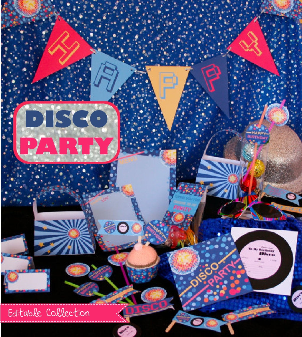 Disco Party Birthday DIY Printable Kit - INSTANT DOWNLOAD Il_170x135