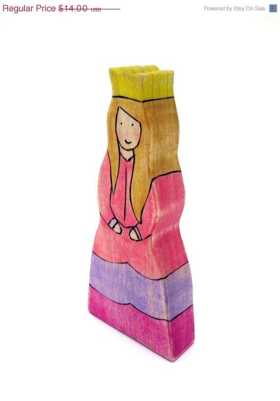 3 DAY SALE - Princess Toy - Wooden Toy - Figure Toy - Childrens Toy