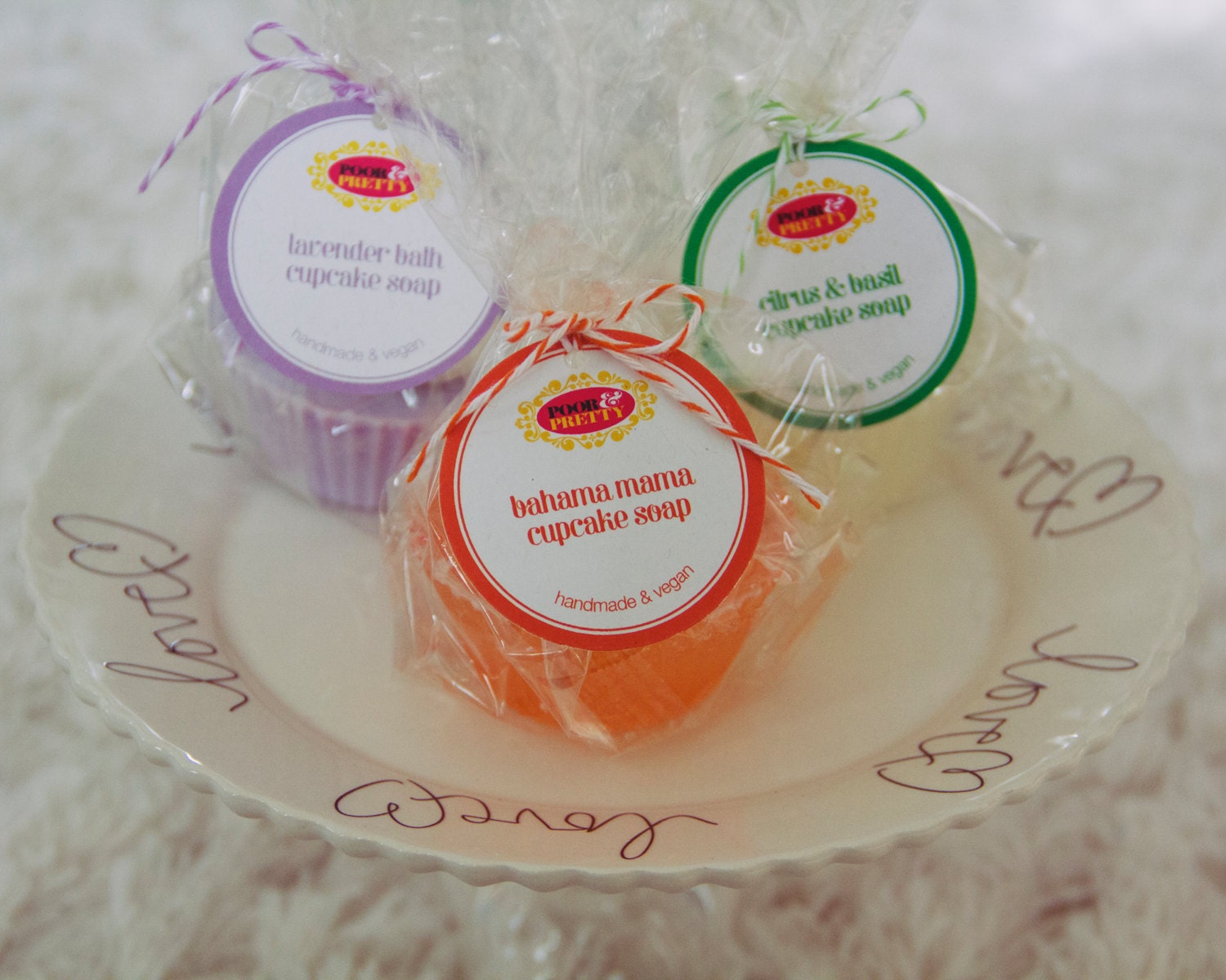 Plumeria Cupcake Soap - Vegan & Paraben-free