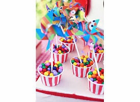 Sesame Street Party Decor 12 Mini Pinwheels Sesame Street  (custom orders welcomed)