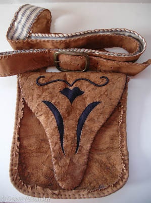 Rustic leather bag