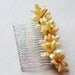 Hair Comb Flower Bridesmaid Delicate Wire Wrapped  Wedding Bride Prom Special Occasions Black Tie
