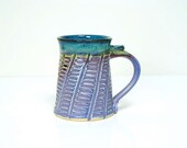 Coffee Mug / Gorgeous Lavender and Blue / Ready to Ship / Handmade Pottery