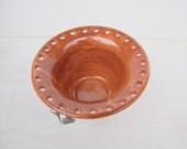 Handmade Ceramic Earring Holder // Pottery Jewelry Organizer in Nectarine