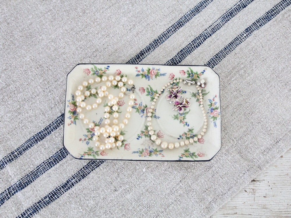 Vintage Japanese Porcelain Tray / Tashiro Shoten Ltd Porcelain Tray