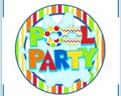 INSTANT DOWNLOAD Party Printables - Pool Party Tablescape - DIY Printable Birthday Decor Il_170x135