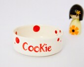 Personalised Pet Bowl Ceramic Cat Bowl Dog Bowl