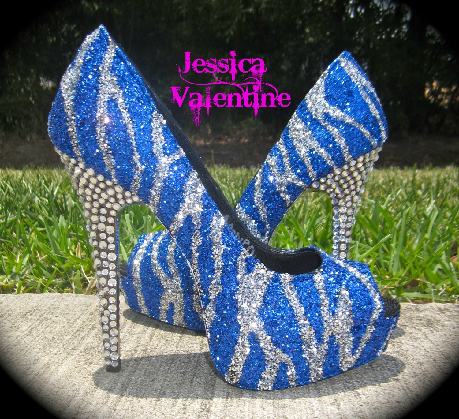 Dallas Cowboys Glitter Heels