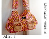 Purse PDF sewing Pattern - "Abigail" Advanced Bag Pattern INSTANT DOWNLOAD
