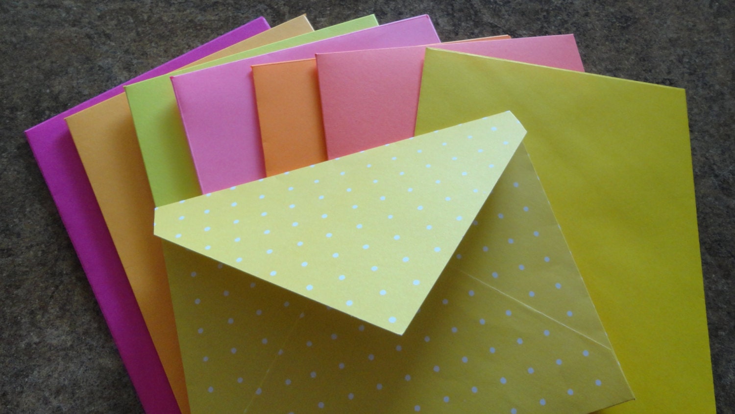 8 Bright and Vibrant Handmade Envelopes