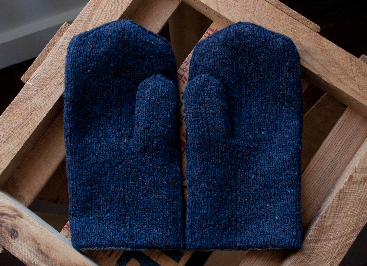 GEMINI REVERSIBLE MITTENS - Ink and Graphite