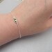 Petite Sweet Peas In A Pod Bracelet Swarovski Pearl Bracelet Skinny  Sterling Silver Chain Layering Bracelet