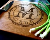 Personalized Cutting Board, Custom Engraved - White Oak12x15 - Wedding Gift, Anniversary Gift, Houswarming Gift