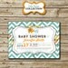 Elephant Baby Shower Invitation, Little Peanut, vintage, digital printable baby shower invite