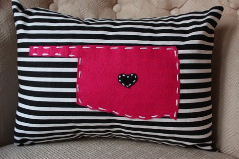 State Pillow - Oklahoma, Custom, 16x12