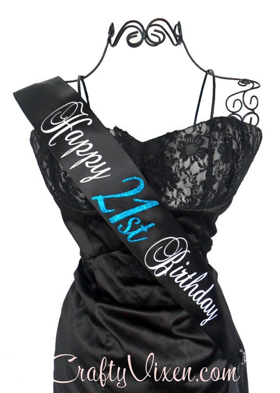 Birthday Sash Personalized Number and Colors