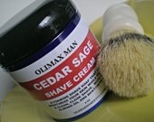 Cedar Sage Shaving Cream Shave Soap 4 oz