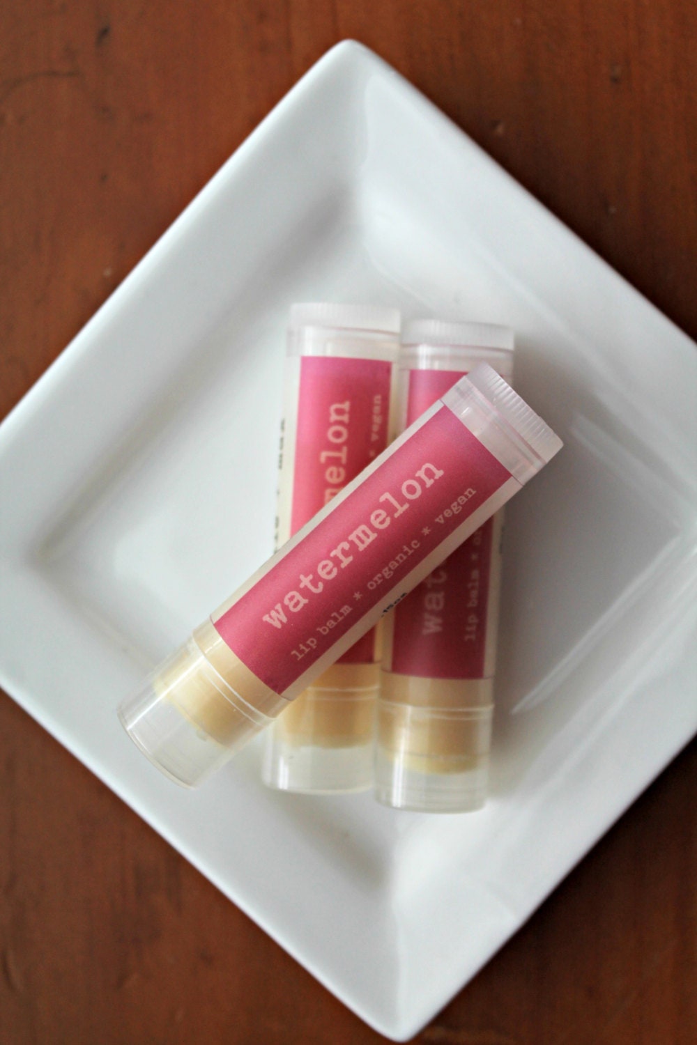 WATERMELON Lip Balm, Organic Lip Balm, Vegan Lip Balm